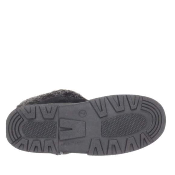 Rampage Women's Allie Faux Shearling Boot,Black Faux Suede,6 - Picture 3 of 4